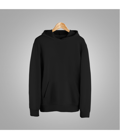 Cotton Unisex Hoodies (Black)