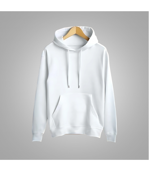Cotton Unisex Hoodies (White)