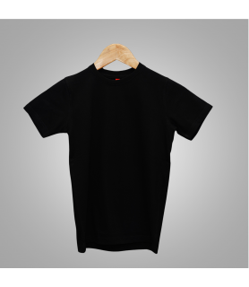 Kids Round Neck T-Shirt (Black)