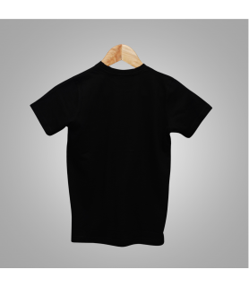 Kids Round Neck T-Shirt (Black)