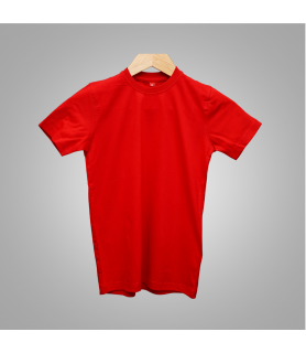 Kids Round Neck T-Shirt (Red)