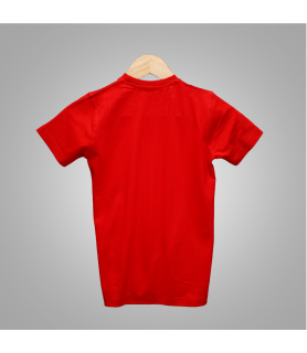 Kids Round Neck T-Shirt (Red)