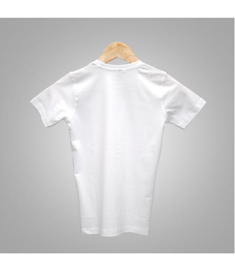 Kids Round Neck T-Shirt (White)