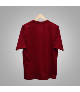 Oversized Unisex-French Terry Cotton (Maroon)