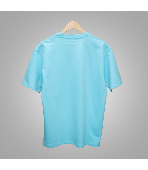 Oversized Unisex-French Terry Cotton (Sky Blue)