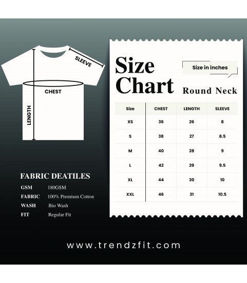 Round neck T-Shirt (White)