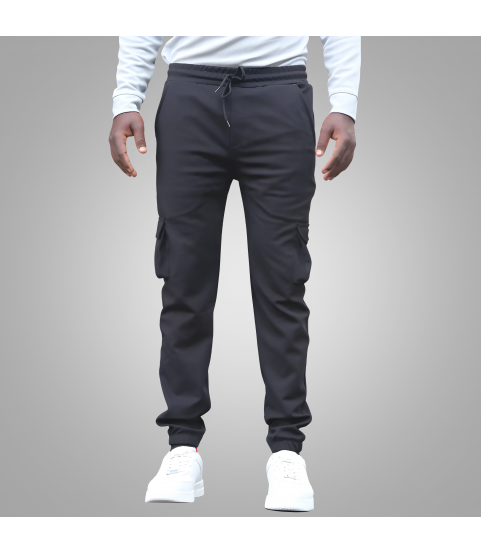 Lycra Cargo Pants (Black)