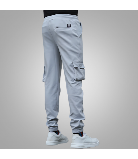Lycra Cargo Pants (Grey)
