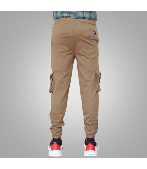 Lycra Cargo Pants (BROWN)