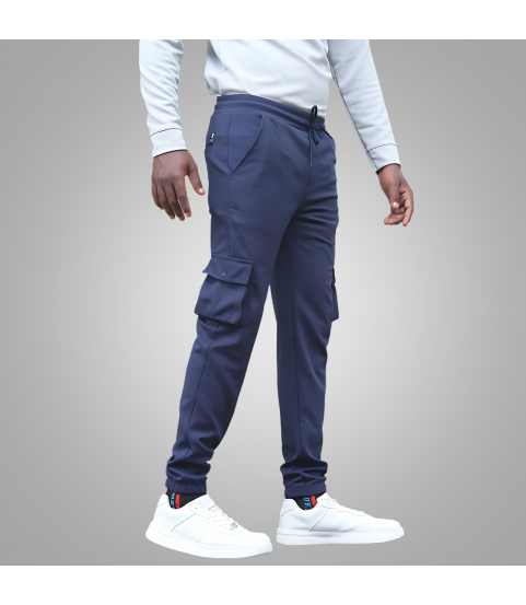 Lycra Cargo Pants (Navy)