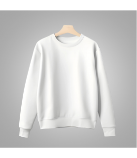 Cotton Unisex Sweatshirt (White)