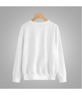 Cotton Unisex Sweatshirt (White)