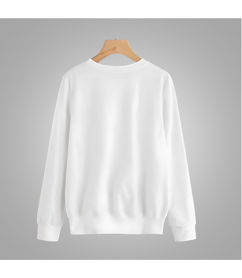 Cotton Unisex Sweatshirt (White)