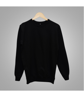 Cotton Unisex Sweatshirt (black)