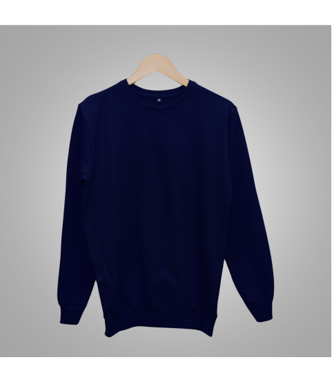 Cotton Unisex Sweatshirt (Navy)