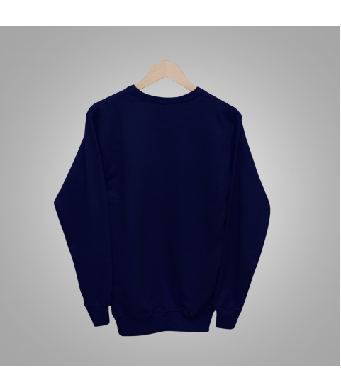 Cotton Unisex Sweatshirt (Navy)